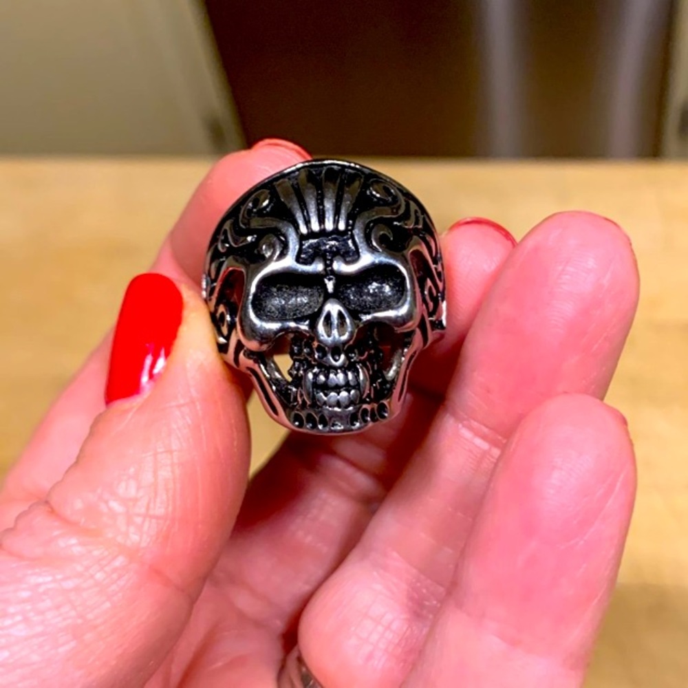 Stainless Steel Skull Ring